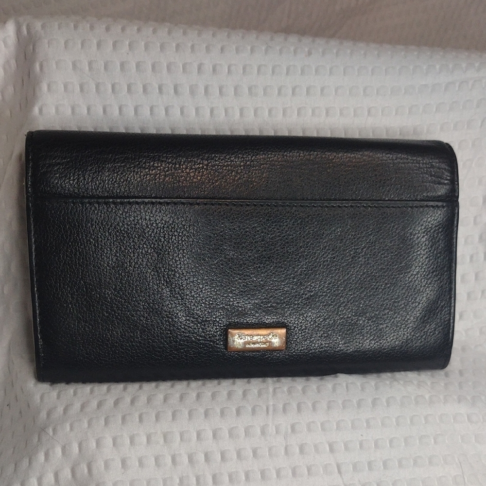 Kate Spade Black and Cream Bow Wallet - Picture 10 of 15